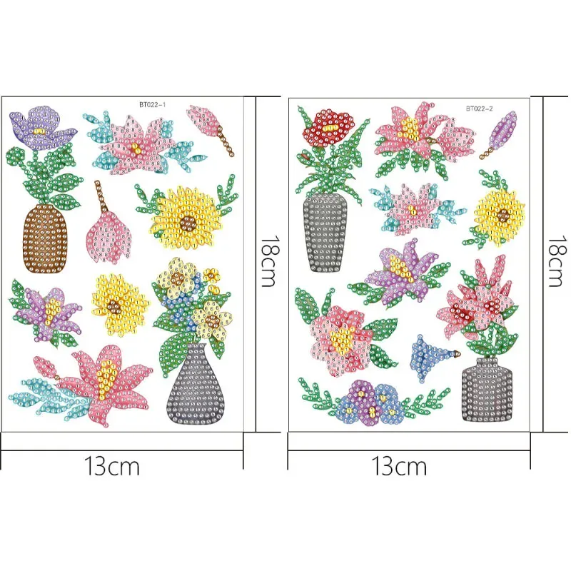 Diamantmalerei Aufkleber Kit Blume Schmetterling Mosaik Handwerk
