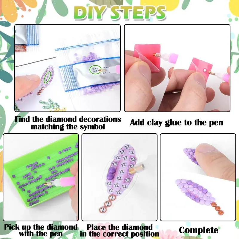 Diamantmalerei Aufkleber Kit Blume Schmetterling Mosaik Handwerk