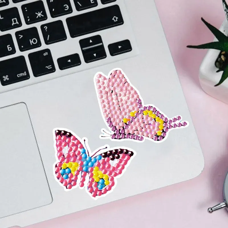 Diamantmalerei Aufkleber Kit Blume Schmetterling Mosaik Handwerk