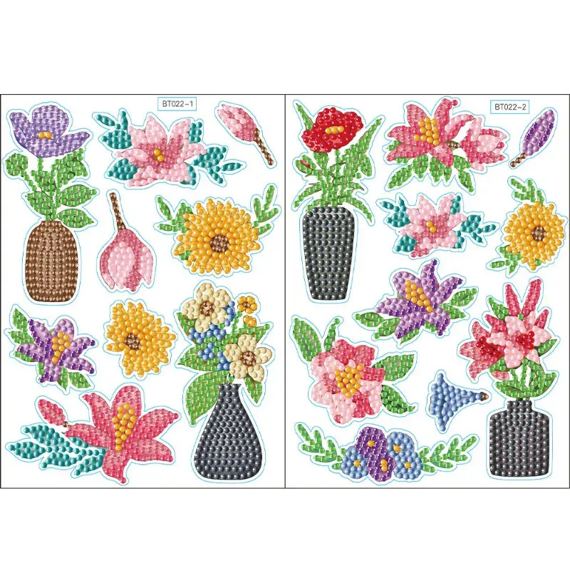 Diamantmalerei Aufkleber Kit Blume Schmetterling Mosaik Handwerk