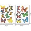 Diamantmalerei Aufkleber Kit Blume Schmetterling Mosaik Handwerk – Farbe BT023