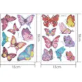 Diamantmalerei Aufkleber Kit Blume Schmetterling Mosaik Handwerk – Farbe BT027