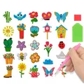 Diamantmalerei Aufkleber Set Kinder Einhorn Pflanzen Edelstein Kunst – 1