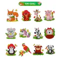 Diamantmalerei Aufkleber Set Kinder Einhorn Pflanzen Edelstein Kunst – Farbe Rot (XM-0041)