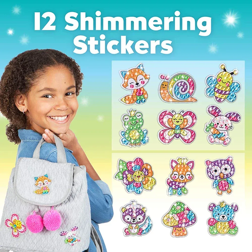 Diamantmalerei Aufkleber Set Kinder Tiere Animiert Edelstein Kunst