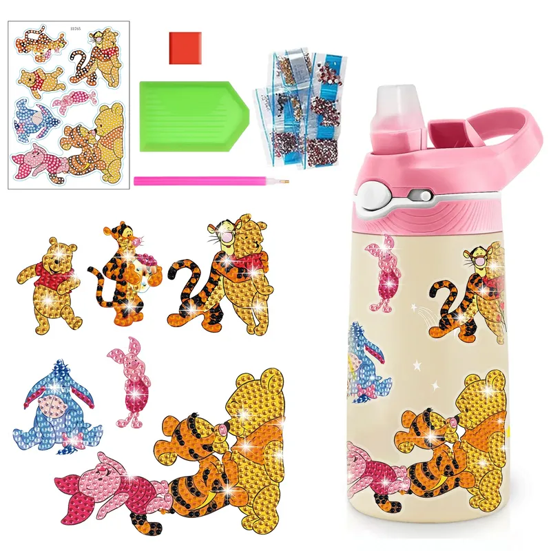 Diamantmalerei Aufkleber Winnie Puuh für Kinderdekoration