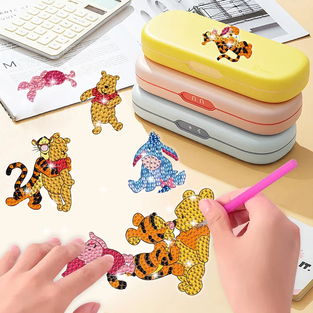 Diamantmalerei Aufkleber Winnie Puuh für Kinderdekoration