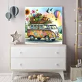 Diamantmalerei Bär Mond 20x20 bis 50x50 cm – 3