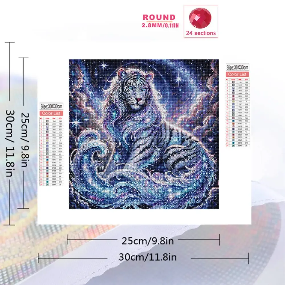 Diamantmalerei Bär Mond Tier 20x20 bis 50x50cm