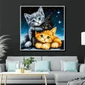 Diamantmalerei Bär Tier Mond Stickerei 20x20cm bis 50x50cm – 3