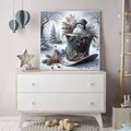 Diamantmalerei Bär Tier Mond Stickerei 20x20cm bis 50x50cm – 3