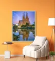 Diamantmalerei Barcelona Stadt 30 bis 70 cm AB rund oder quadratisch – 2