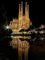 Diamantmalerei Barcelona Stadt 30 bis 70 cm AB rund oder quadratisch – Farbe Grün (W6-7)