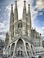 Diamantmalerei Barcelona Stadt 30 bis 70 cm AB rund oder quadratisch – Farbe hellgrün (W6-11)