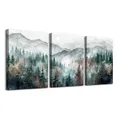 Diamantmalerei Berg Wald Landschaft 3 Stück 20x25cm bis 35x45cm – Farbe FC28022