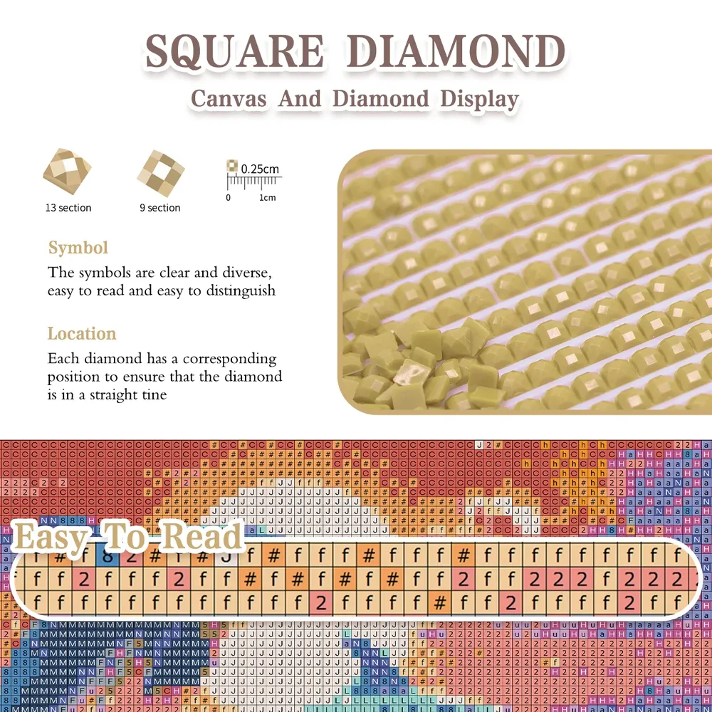 Diamantmalerei Bild 25 cm bis 40 cm quadratisch rund