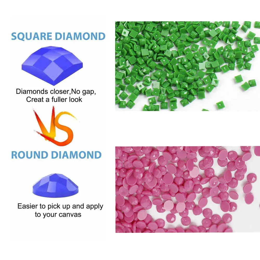 Diamantmalerei Bild 30 cm bis 50 cm quadratisch rund