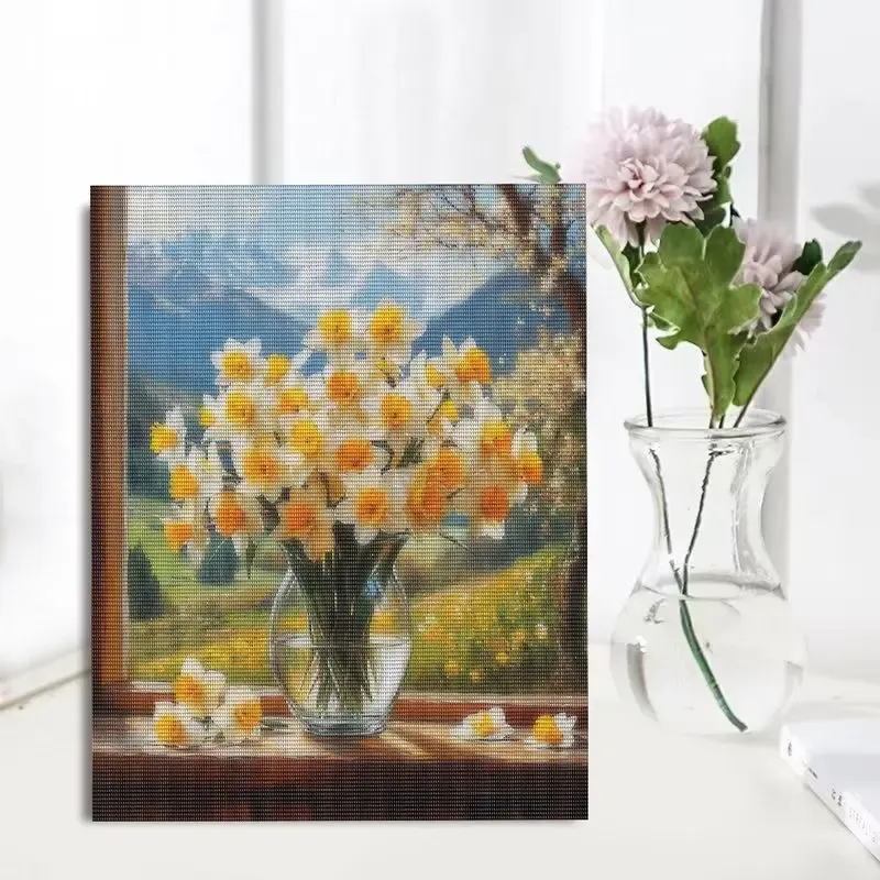 Diamantmalerei Blume 20x30 bis 40x50cm