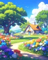 Diamantmalerei Blume 20x30 bis 40x50cm – Farbe DZDP102250