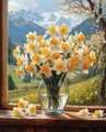 Diamantmalerei Blume 20x30 bis 40x50cm – Farbe DZDP102280