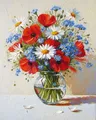 Diamantmalerei Blumen 20 bis 50 cm – Farbe DZDP129234