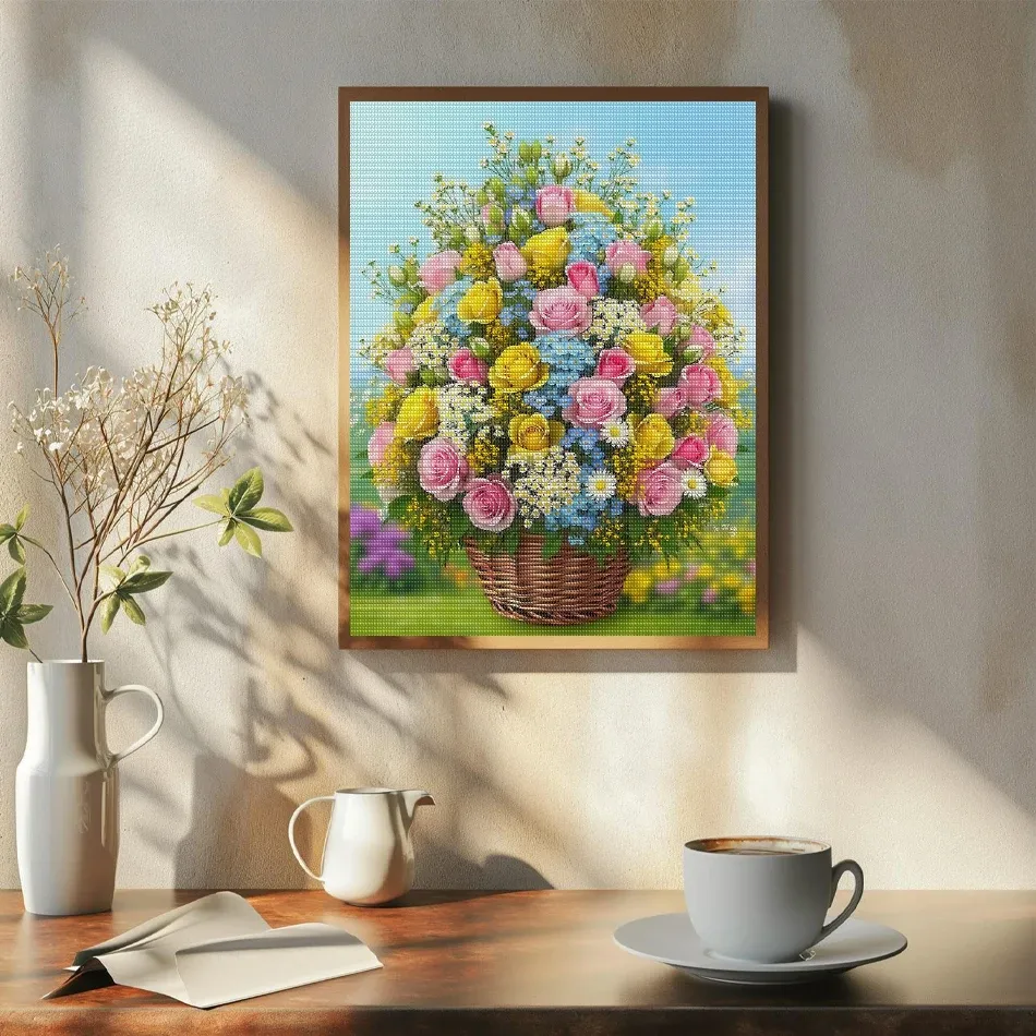 Diamantmalerei Blumen 20x30 bis 40x50cm