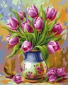 Diamantmalerei Blumen 20x30 bis 40x50cm – Farbe DZDP122808