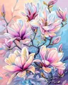 Diamantmalerei Blumen 20x30 bis 40x50cm – Farbe DZDP131507