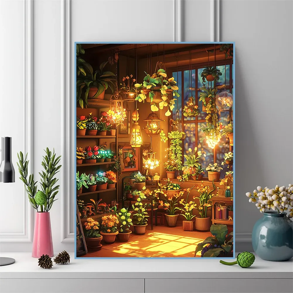 Diamantmalerei Blumen 20x30 bis 50x70cm