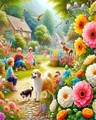 Diamantmalerei Blumen Anfänger 20 bis 50 cm – Farbe DZDP132901