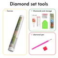 Diamantmalerei Blumen Kristall Strass Gemälde DIY Set Stickerei – 6
