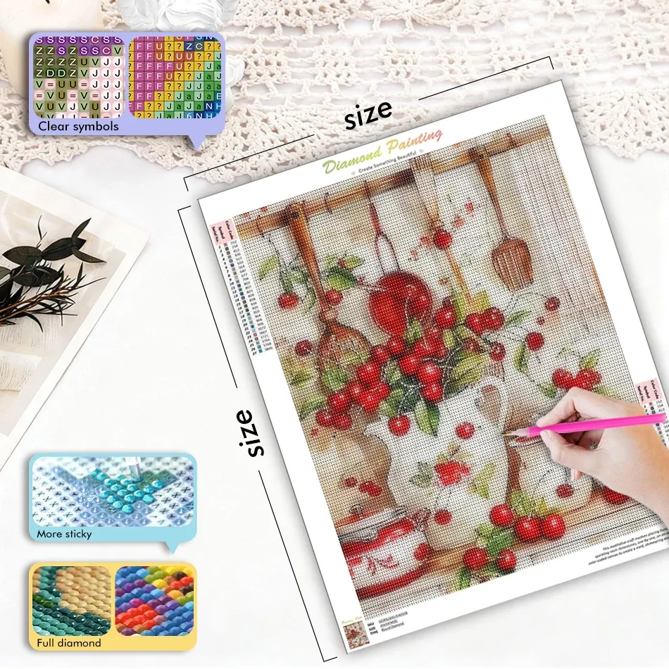 Diamantmalerei Blumen Kristall Strass Gemälde DIY Set Stickerei