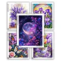 Diamantmalerei Blumen Zubehör Malerei Diamanten Handarbeit 5D Set – 1