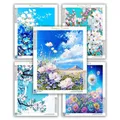 Diamantmalerei Blumenmuster 20x50cm bis 40x50cm – 1