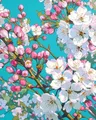 Diamantmalerei Blumenmuster 20x50cm bis 40x50cm – Farbe DZDP129414