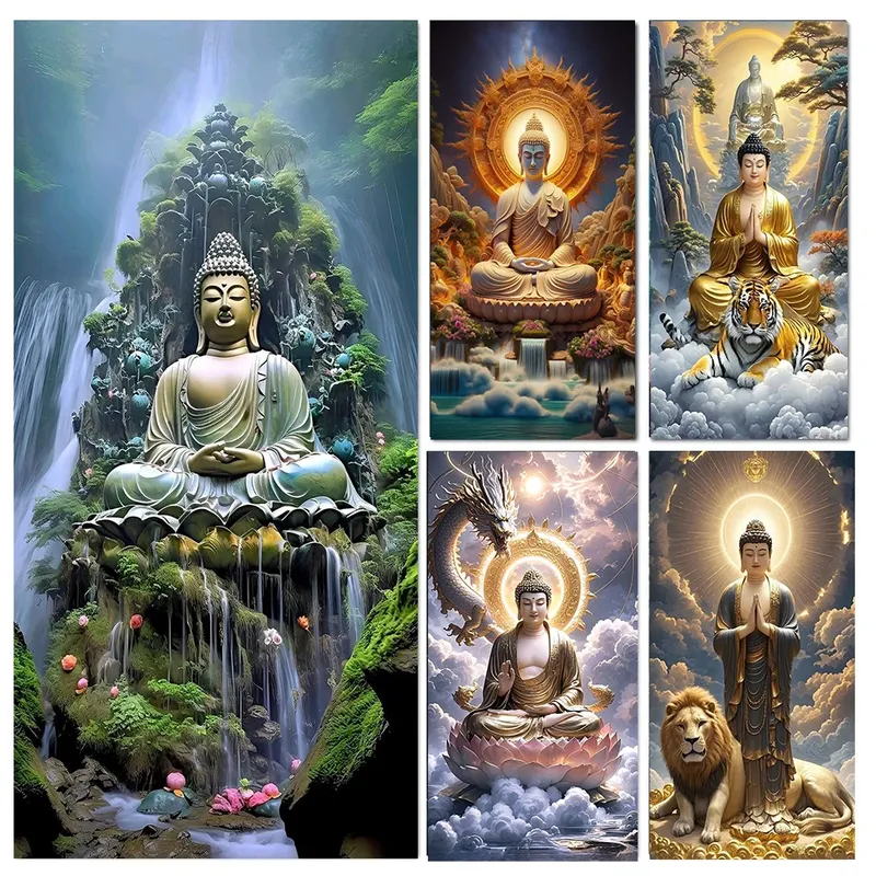 Diamantmalerei Buddha 20 bis 70 cm