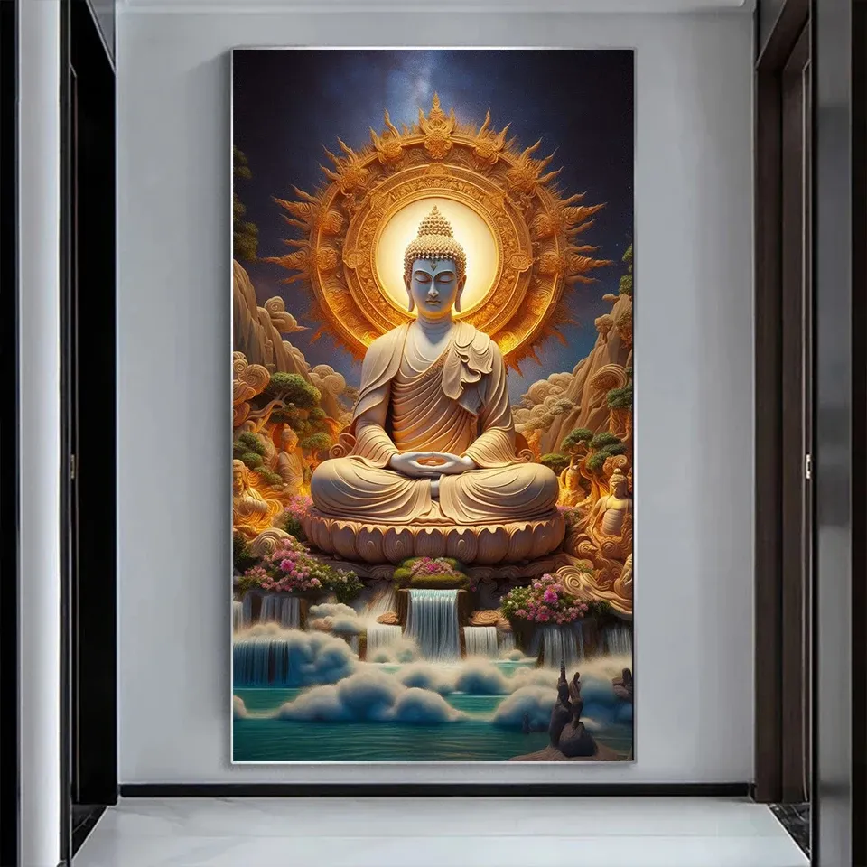 Diamantmalerei Buddha 20 bis 70 cm