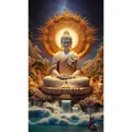 Diamantmalerei Buddha 20 bis 70 cm – Farbe MX2171