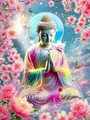 Diamantmalerei Buddha Blume 20 bis 70 cm – Farbe 667