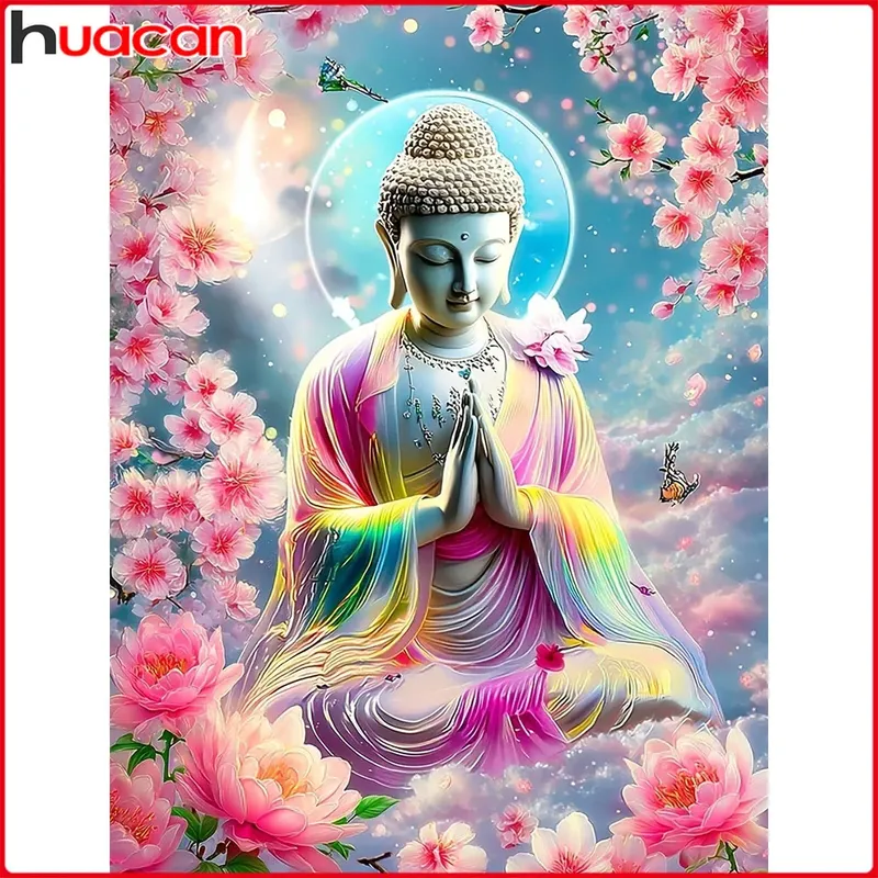 Diamantmalerei Buddha Blume 20 bis 70 cm