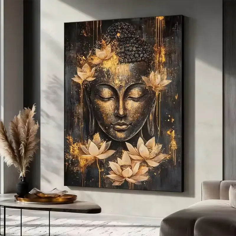 Diamantmalerei Buddha Kopf 30 bis 60 cm