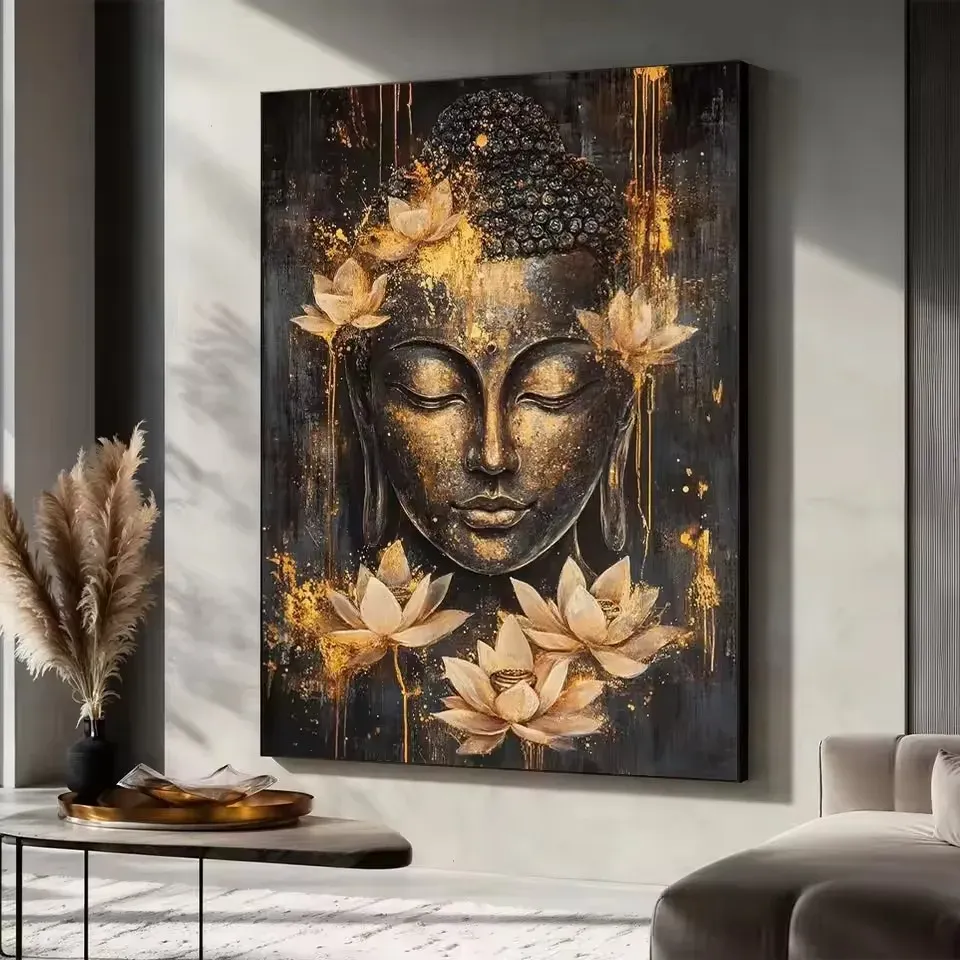 Diamantmalerei Buddha Kopf 30 bis 60 cm