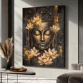 Diamantmalerei Buddha Kopf 30 bis 60 cm – Farbe MX10172