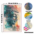 Diamantmalerei Buddha Porträt 25 bis 50 cm rund oder eckig – 3