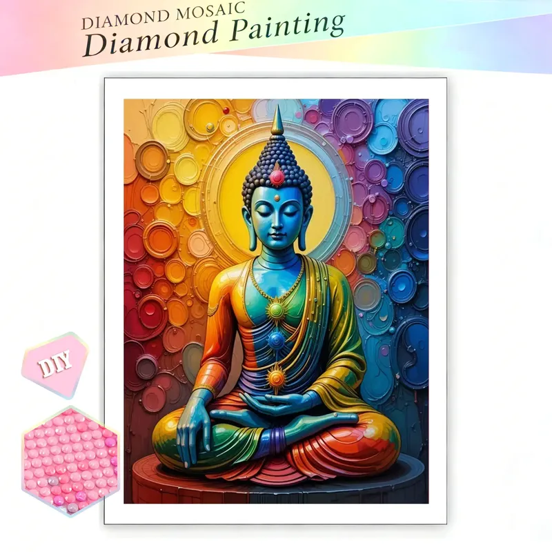 Diamantmalerei Buddha Statue 20 bis 70 cm