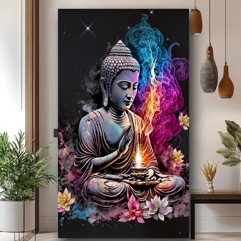 Diamantmalerei Buddha Statue 40 bis 70 cm