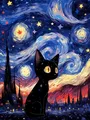 Diamantmalerei Cartoon Mädchen Wolf 20x30 bis 50x70cm – Farbe 220-AB