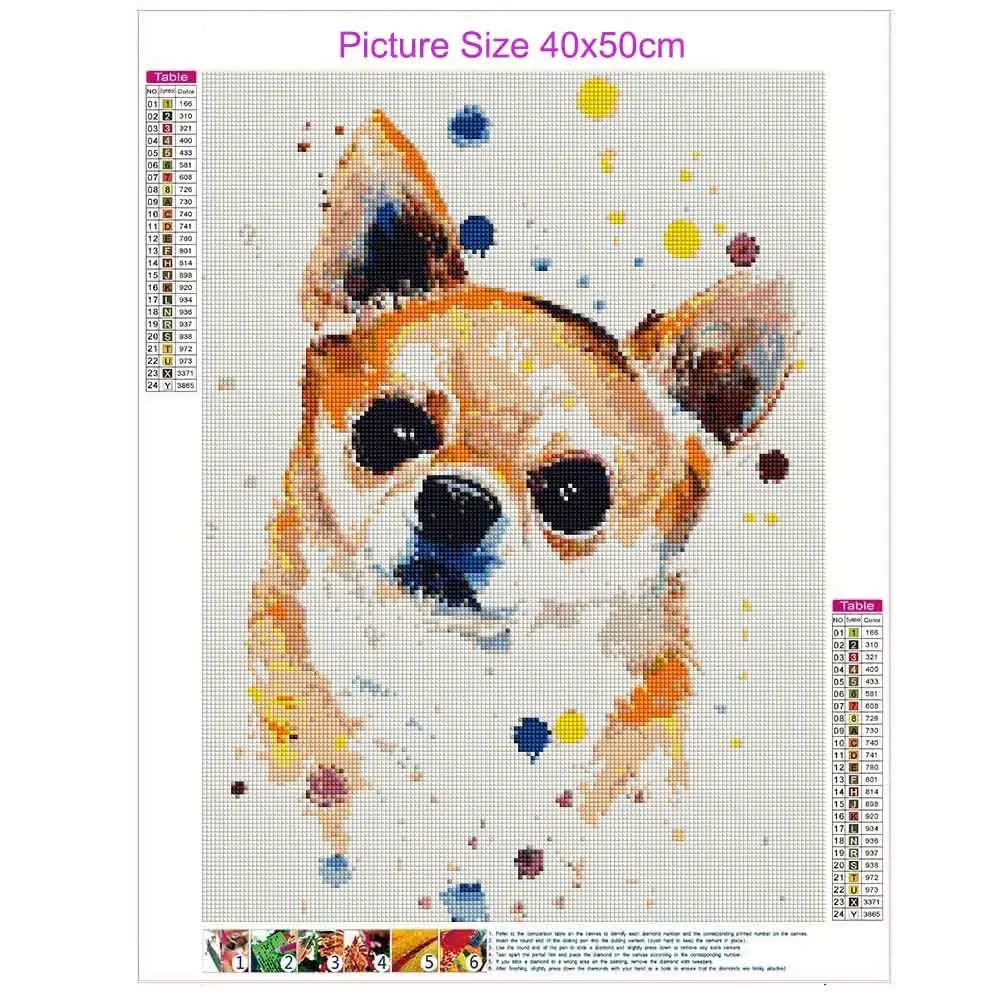 Diamantmalerei Chihuahua Hund Mosaik für Wohnkultur