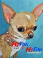 Diamantmalerei Chihuahua Hund Mosaik für Wohnkultur – Color Marineblau