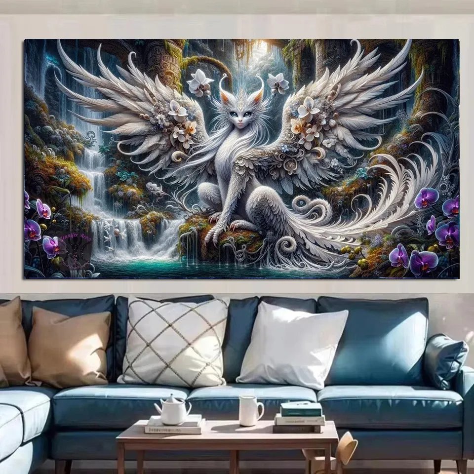 Diamantmalerei Drache lebendig 20 bis 70 cm rund oder quadratisch
